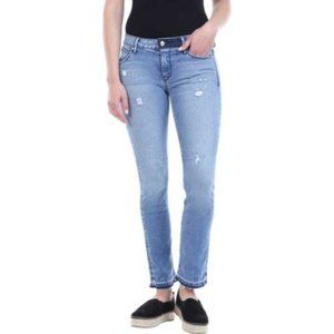 RtA 28 Curtis Raw Hem Straight Leg Jeans